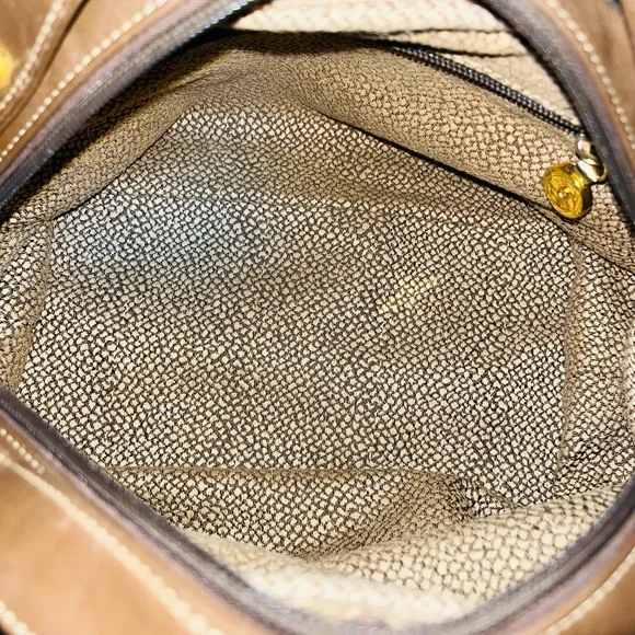 Borbonese Redwall Quail Suede Handbag - Picture 9 of 12